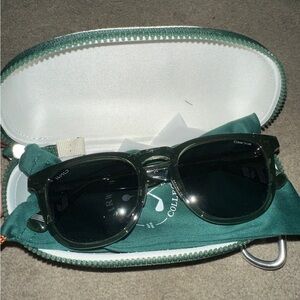 Green Sunglasses with Case